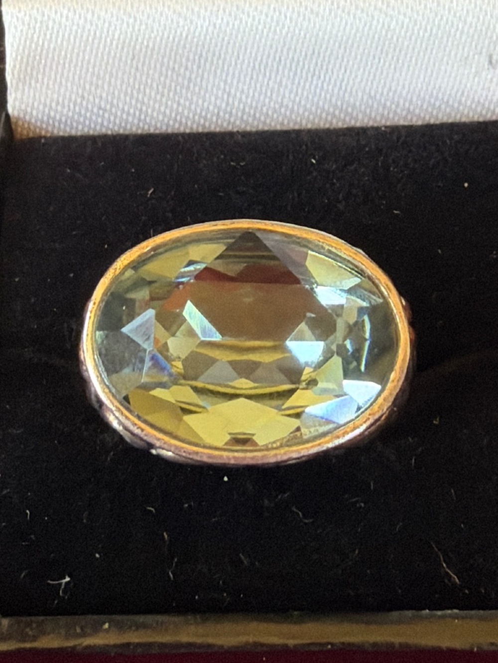 Blue Aquamarine Ring